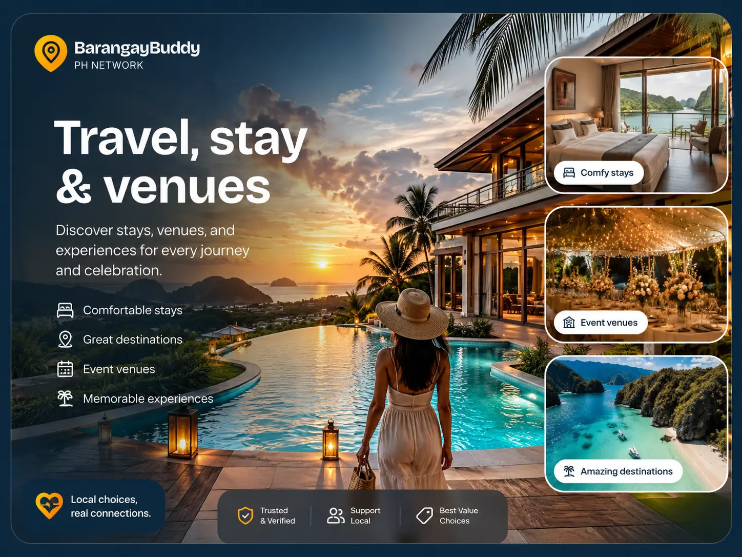 Travel, stay & venues